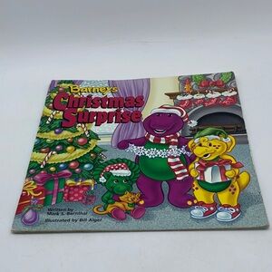 Barney’s Christmas Surprise Picture Book Softcover Holiday Vintage 1996